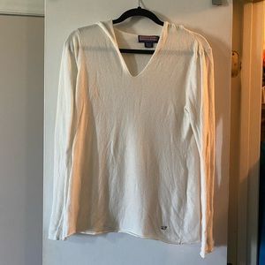 Vineyard Vines Beach Hoodie - L - Cream